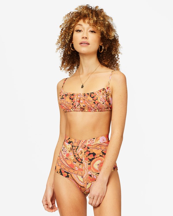 Billabong Lost In Time Avalon High-Waist Bikini Bottoms Multi | QHKET1056