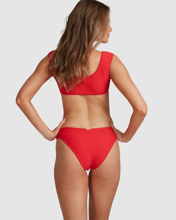 Billabong Lovedays Bondi Bikini Bottoms - Steph Claire Smith Fiesta Red | PRNET8304