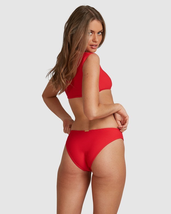 Billabong Lovedays Bondi Bikini Bottoms - Steph Claire Smith Fiesta Red | PRNET8304