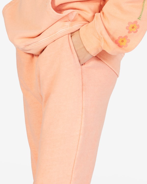 Billabong Making Waves High-Waist Sweatpants Pretty Peach | ETAYJ5291