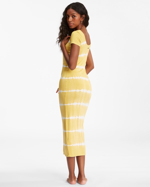 Billabong Mid Day Midi Dress Sunburst | NVEXM7623