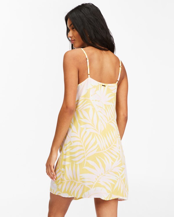 Billabong Morning Light Mini Slip Dress Sunburst | PQNUS7952