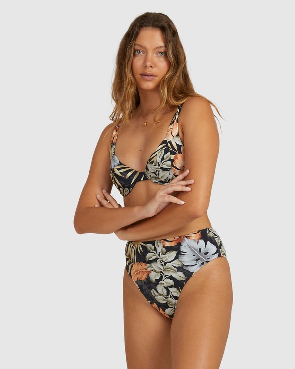 Billabong My Babylon High Maui Rider Bikini Bottoms Black | EQDKL0594