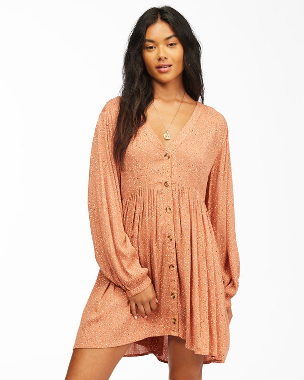 Billabong On The Way Babydoll Dress Coconut | MEQDK1679