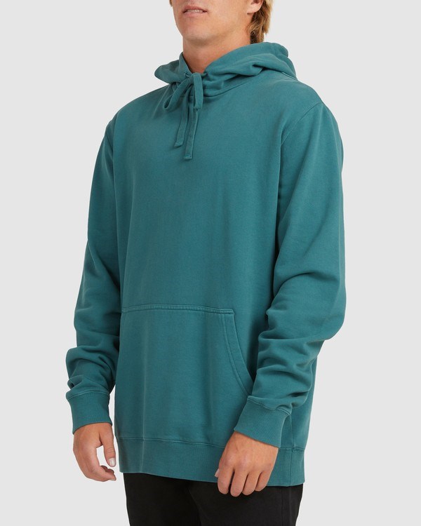 Billabong Overdyed Pop Pullover Hoodie Deep Teal | FYVCP0371