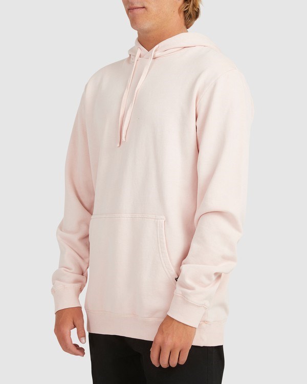 Billabong Overdyed Pop Pullover Hoodie Dusty Pink | HCJUE7586