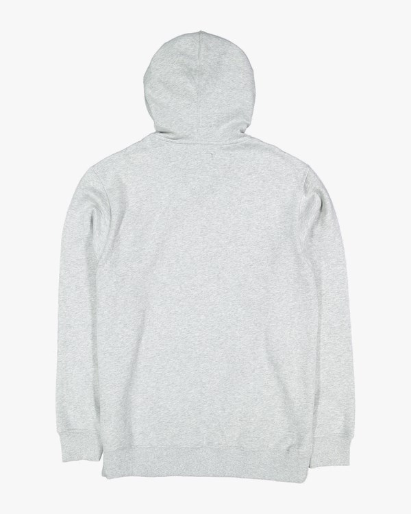 Billabong Overdyed Pop Pullover Hoodie Light Grey Heather | RLDTH6039