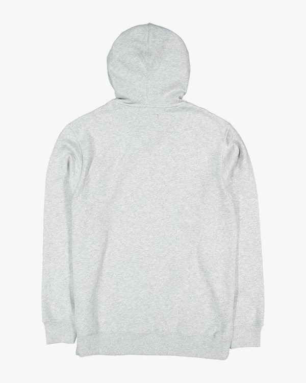 Billabong Overdyed Pop Pullover Hoodie Light Grey Heather | RLDTH6039