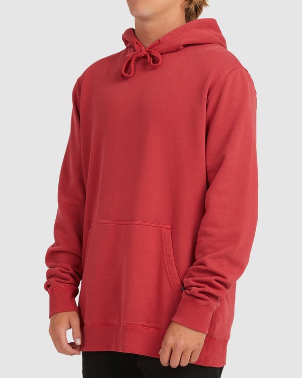 Billabong Overdyed Pop Pullover Hoodie Red | ENCJF5629