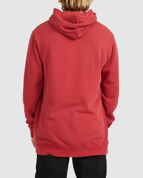 Billabong Overdyed Pop Pullover Hoodie Red | ENCJF5629