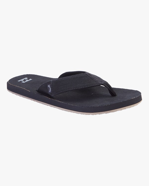 Billabong Overhead Hemp Slip-On Sandals Black | QFRGT1672