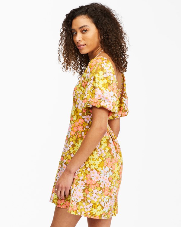 Billabong Paradise Mini Dress Moss | HMFCX1845