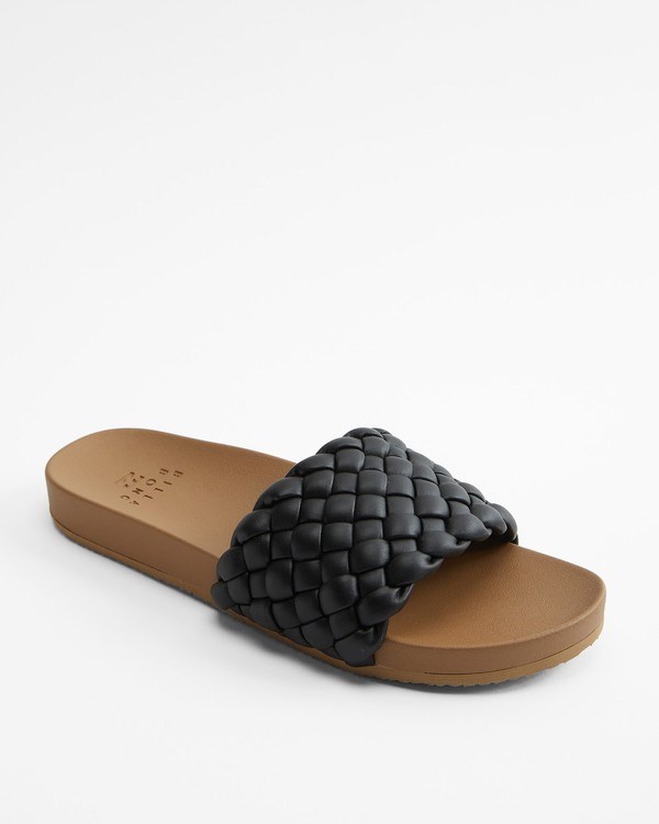 Billabong Playa Grande Slides Black | KLSDQ8460