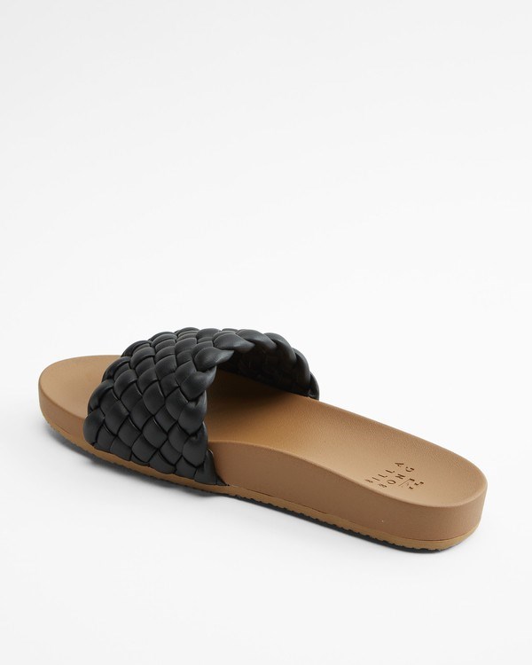 Billabong Playa Grande Slides Black | KLSDQ8460