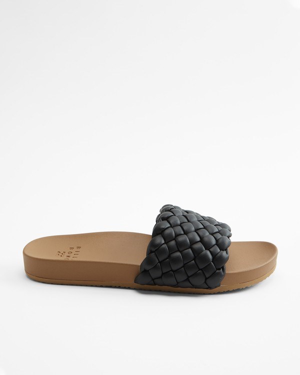 Billabong Playa Grande Slides Black | KLSDQ8460