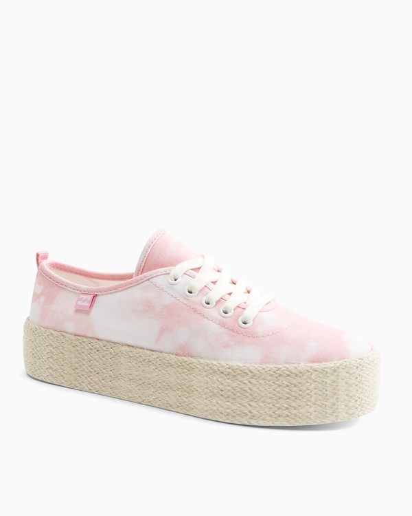 Billabong Puebla Canvas Platform Shoes Light Sorbet | UIDSB7891