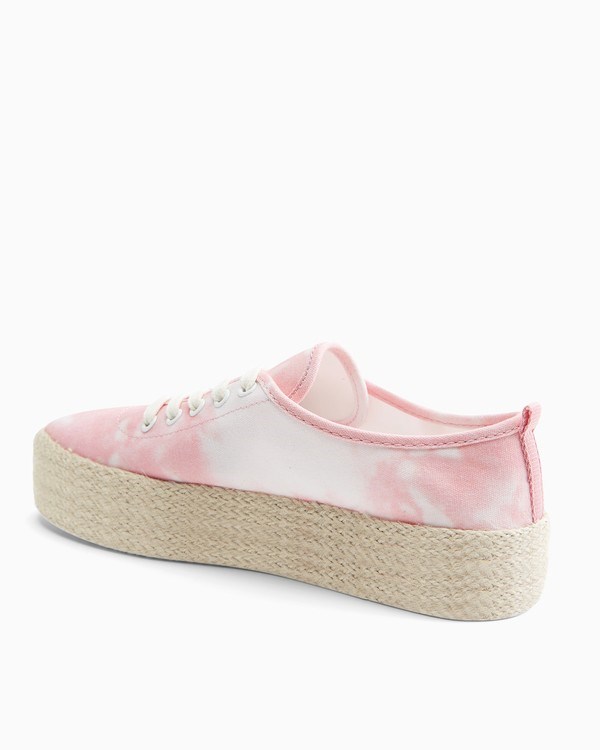 Billabong Puebla Canvas Platform Shoes Light Sorbet | UIDSB7891