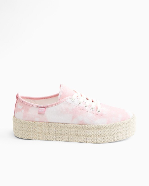 Billabong Puebla Canvas Platform Shoes Light Sorbet | UIDSB7891