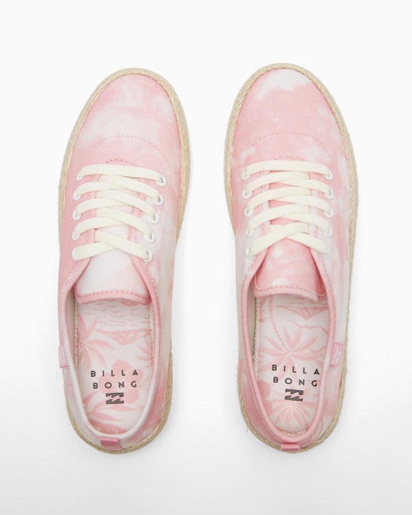 Billabong Puebla Canvas Platform Shoes Light Sorbet | UIDSB7891