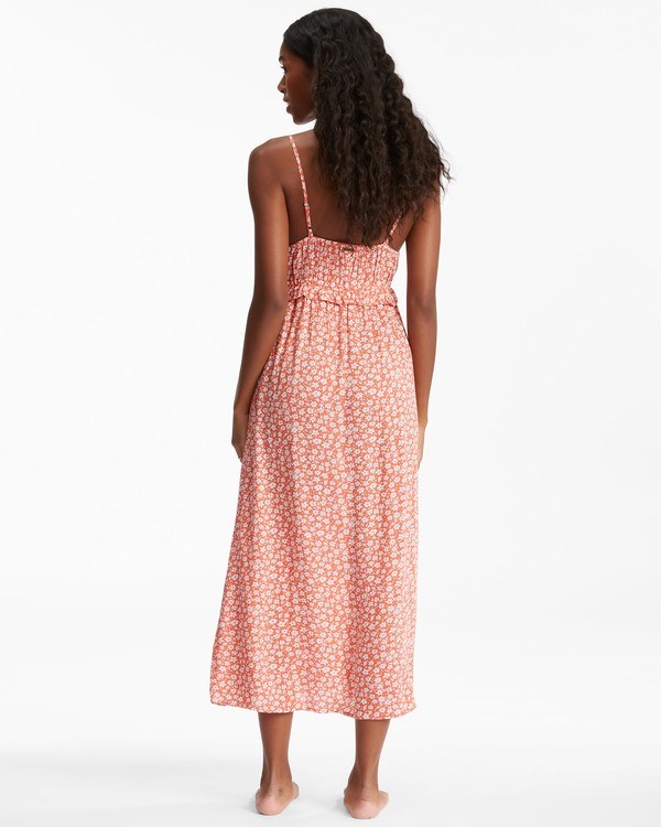 Billabong Rebel Heart Slip Dress Rose Clay | KBRPL1395