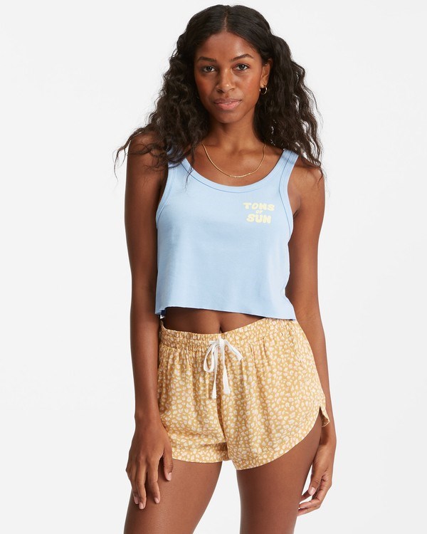 Billabong Road Trippin Crinkle Elastic Waist Shorts Light Sunset Gold | VCTOG6715