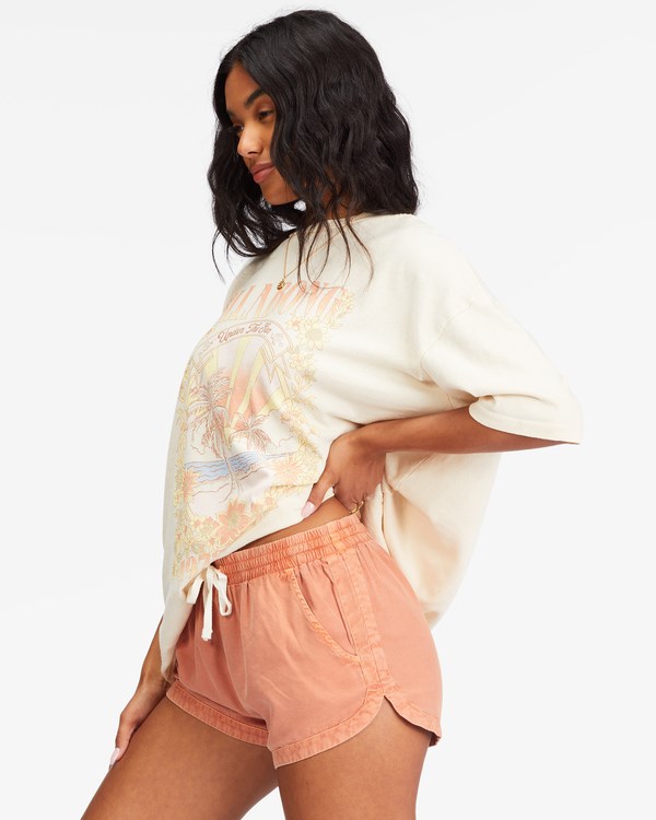 Billabong Road Trippin Elastic Waist Shorts Terracotta | XAWRQ2750