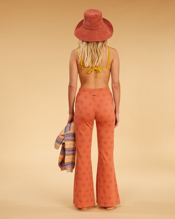 Billabong Salty Blonde Flared Flowers Flared Pants Sippin Coconuts | FSOEV3157