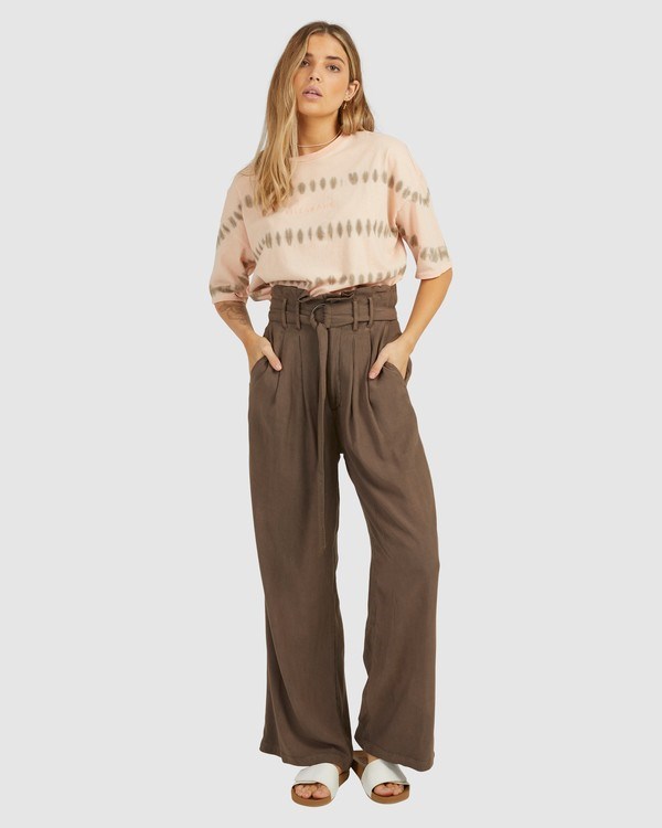 Billabong Sand Wash Straight-Leg Pants Tobacco | UPJTH5974