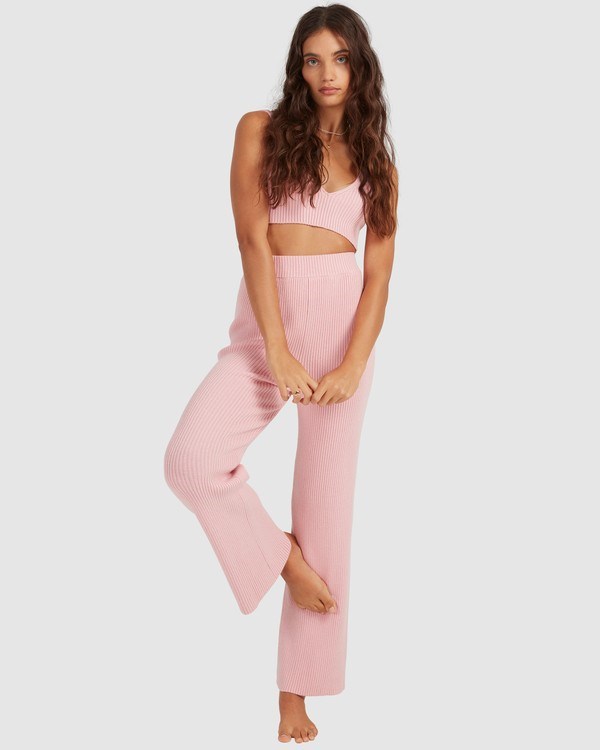 Billabong Sandstorm Knit Pants Pale Pink | BCWIL6074