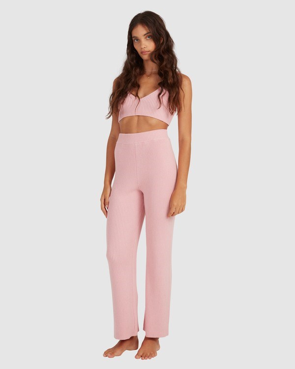 Billabong Sandstorm Knit Pants Pale Pink | BCWIL6074