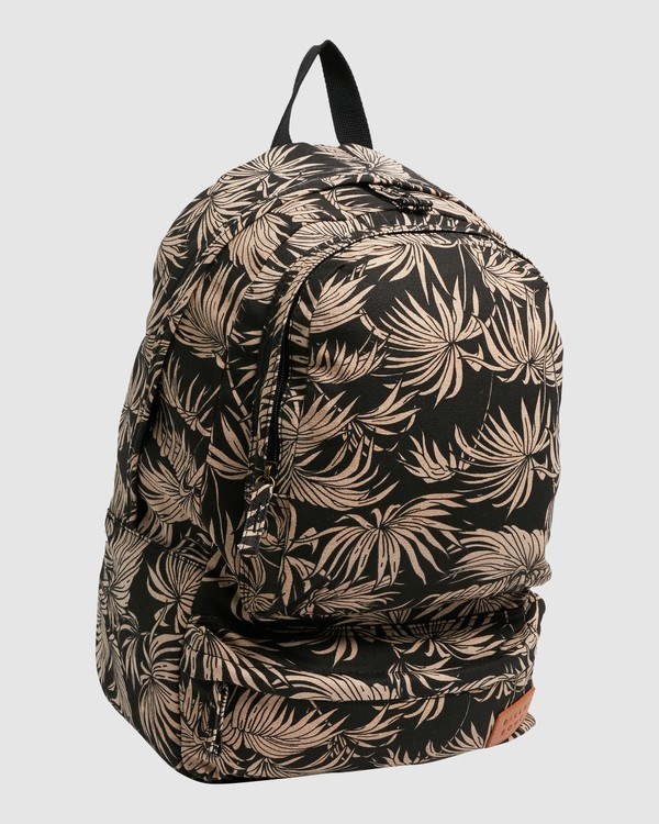 Billabong Shaded Palms Canvas Backpack Off Black | KROIH5034