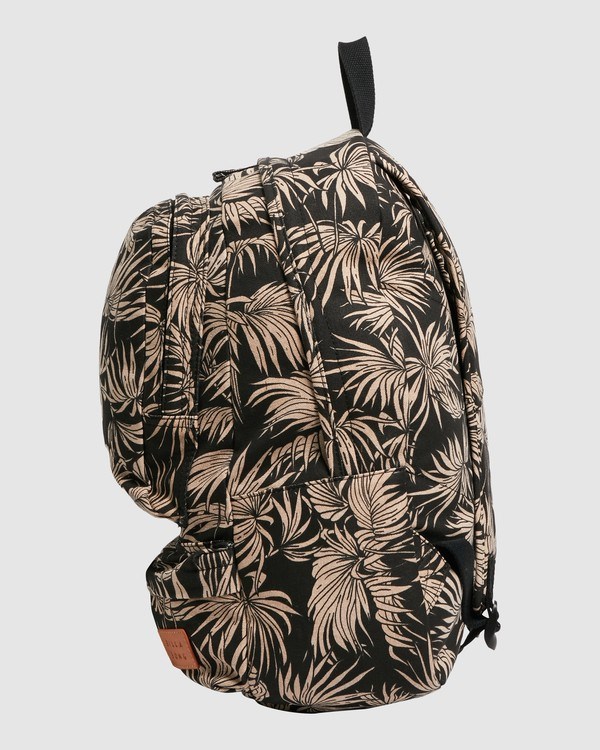 Billabong Shaded Palms Canvas Backpack Off Black | KROIH5034