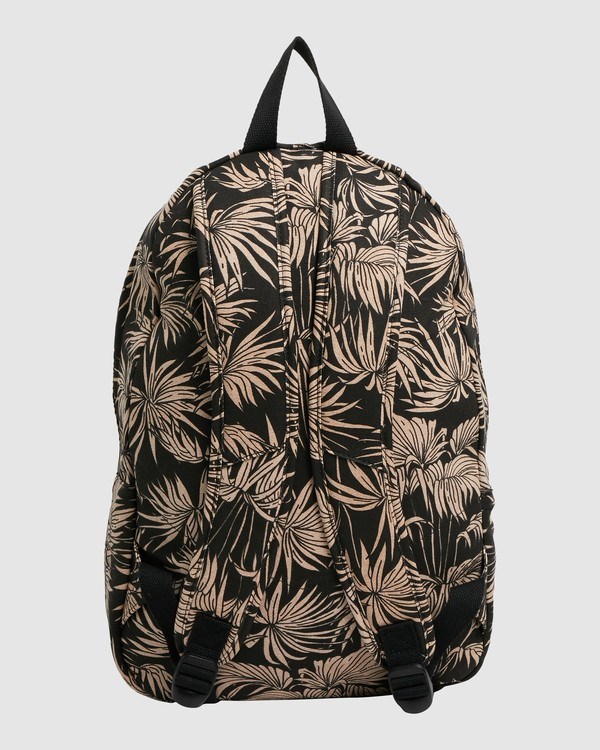 Billabong Shaded Palms Canvas Backpack Off Black | KROIH5034