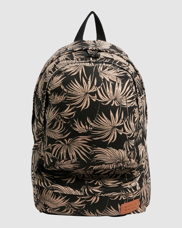 Billabong Shaded Palms Canvas Backpack Off Black | KROIH5034