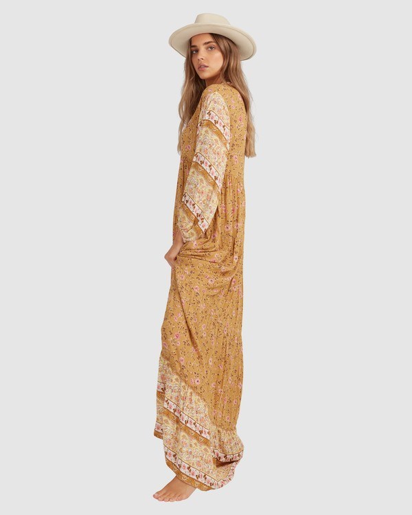 Billabong Shine On Eco Maxi Dress Mustard | AHPRU6312