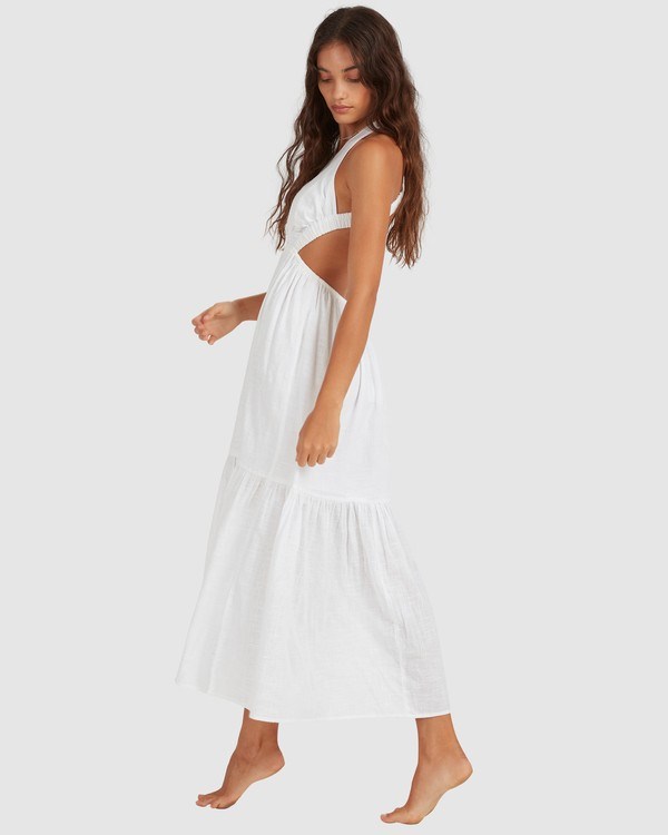 Billabong Shore Thing Maxi Dress White | ZMKDW8604