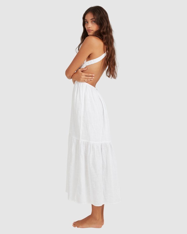 Billabong Shore Thing Maxi Dress White | ZMKDW8604