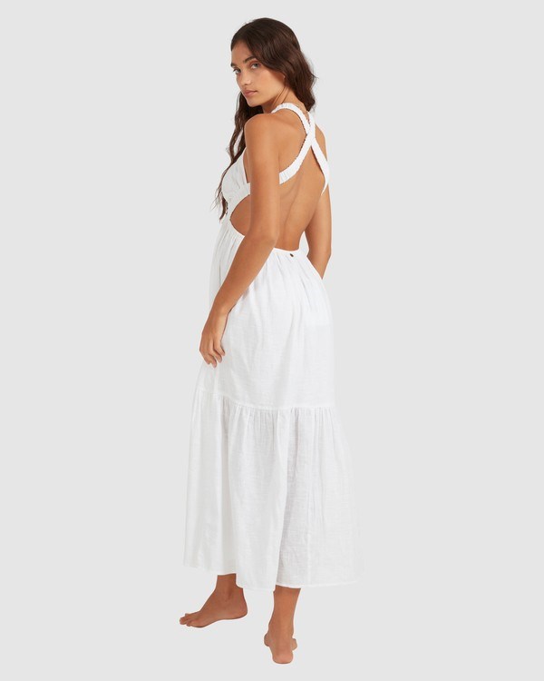 Billabong Shore Thing Maxi Dress White | ZMKDW8604