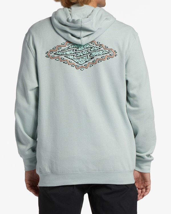 Billabong Short Sands Pullover Hoodie Blue Haze | URXVW4723