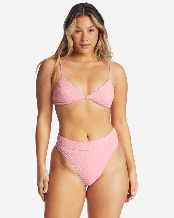 Billabong So Dazed Charlie Fixed Triangle Bikini Top Pink Sunset | USBXQ9423