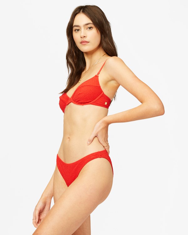 Billabong So Dazed Underwire Bikini Top Red Velvet | SQWEI3857