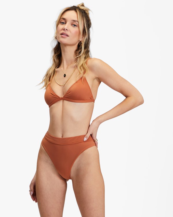 Billabong Sol Searcher Ceci Triangle Bikini Top Bronze | CAEYQ9825