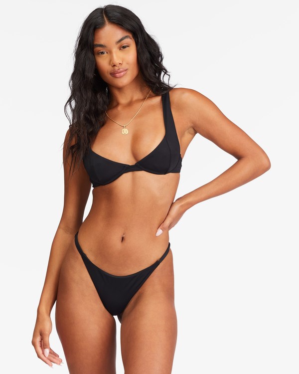 Billabong Sol Searcher Emma Underwire Bikini Top Black Pebble | FZIVP4068