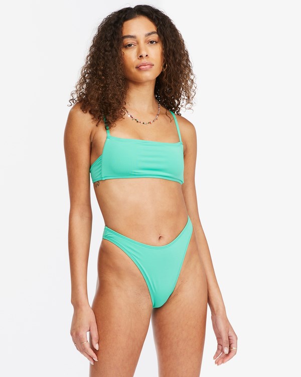 Billabong Sol Searcher Havana Skimpy Bikini Bottoms Tropical Green | HJWVY1046