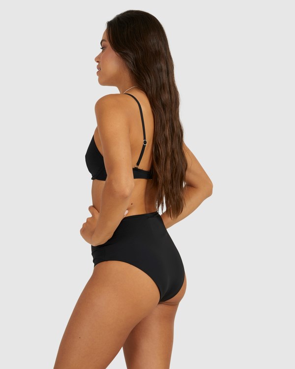 Billabong Sol Searcher Hi Retro Bikini Bottoms Black | RCBLG4025