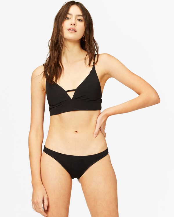 Billabong Sol Searcher Tropic Bikini Bottoms Black Pebble | OWZSH2138