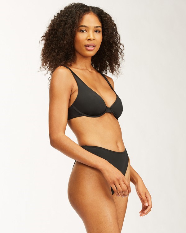 Billabong Sol Searcher Underwire Bikini Top Black Pebble | UWRYK2765