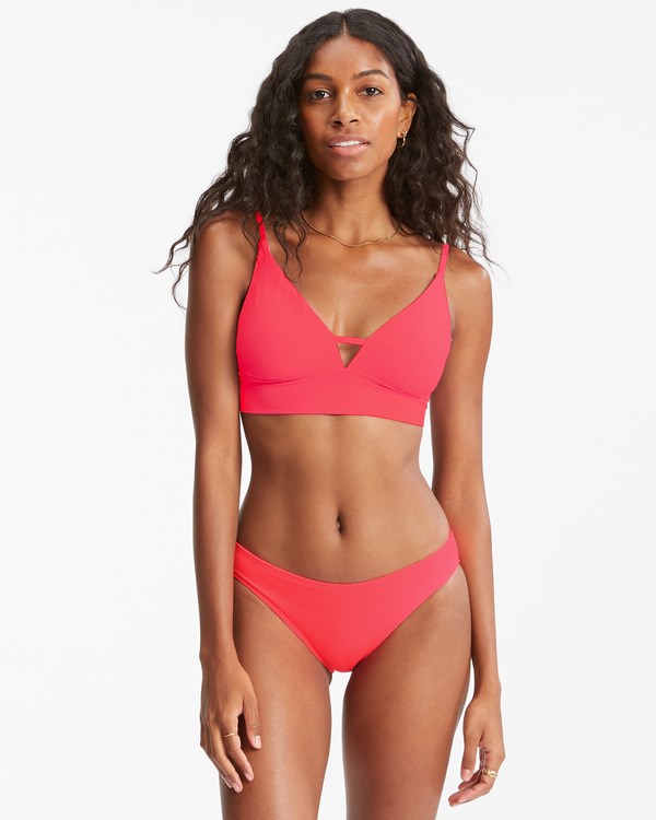 Billabong Sol Searcher V-Neck Cami Bikini Top Coral Dream | ZXCHU2419