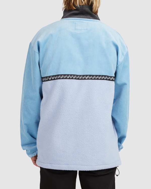 Billabong Space Cow Half-Zip Pullover Dusty Blue | BIAUY1368