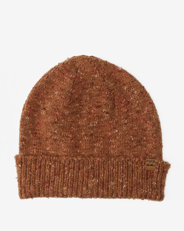 Billabong Spaced Out Beanie Sweet Chocolate | QVLTO7542